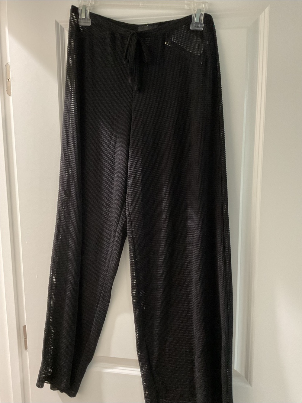 Jordan Taylor Black Mesh Women’s Swim Cover Up Pants (NWT), Size M